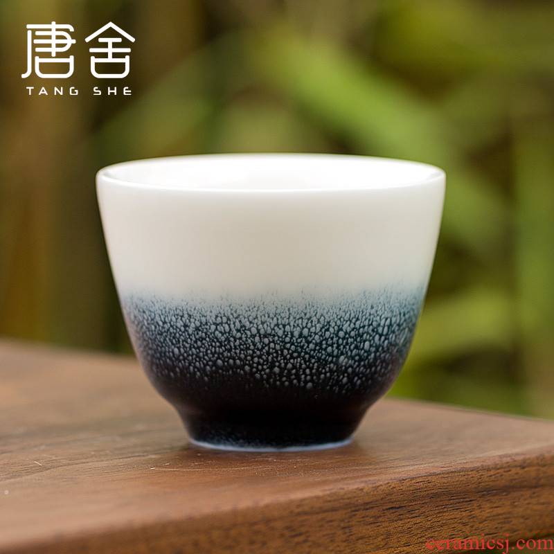 Don difference up master tea cup single CPU, private custom kung fu ceramic bowl with hand - made sample tea cup white porcelain cups