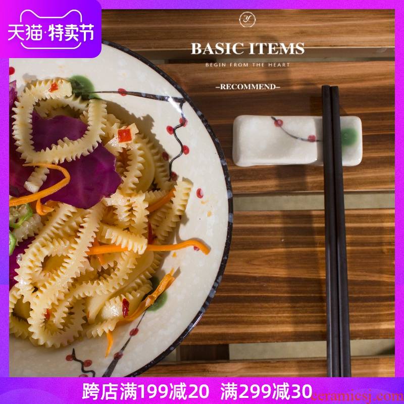 Jiang frame under the glaze color is multi - purpose ceramic chopsticks chopsticks holder frame dual household cixin qiu - yun hotel table collocation tableware
