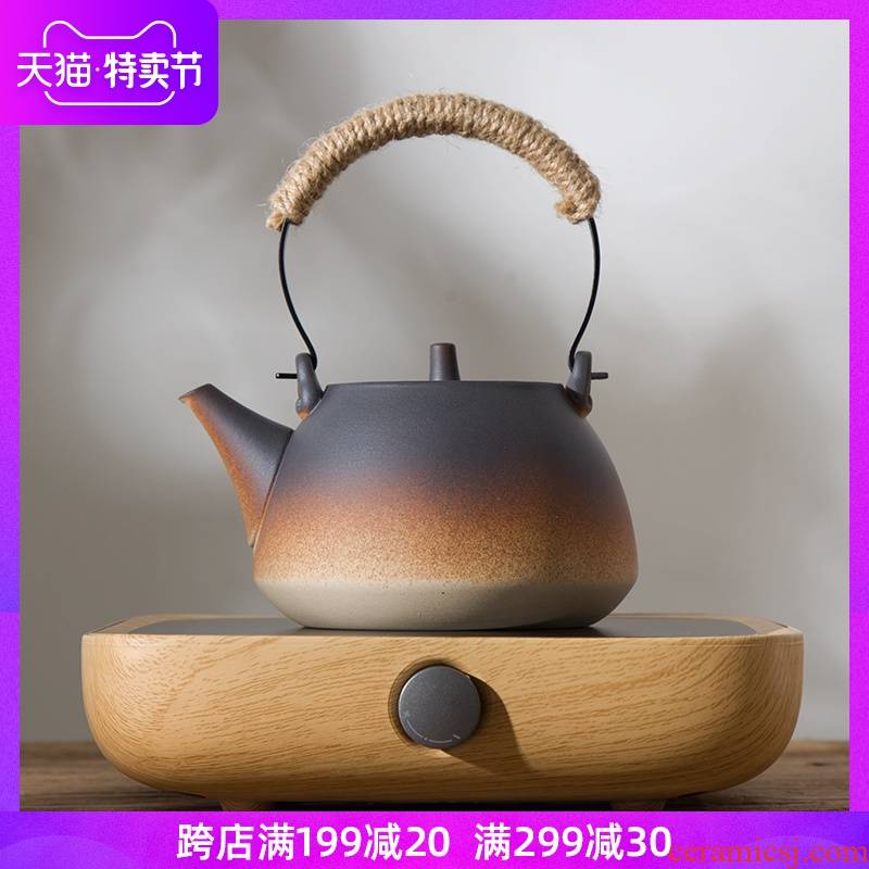 Coarse pottery cooking pot water jug kettle kung fu tea set heat - resisting teapot teapot bag mail electric TaoLu permeating the kettle