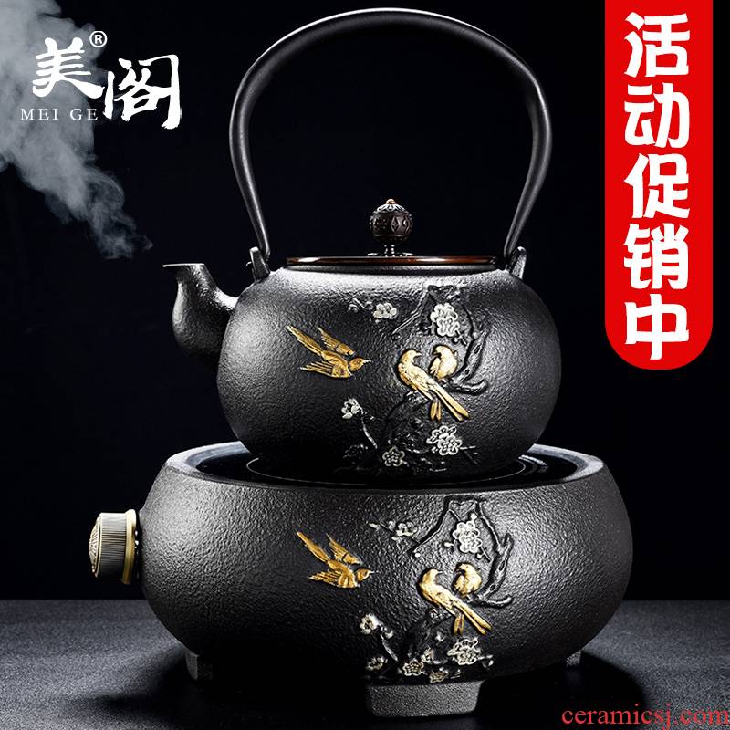 The cabinet manual electric TaoLu cast iron teapot tea kettle boil tea stove household iron pot of tea, tea sets