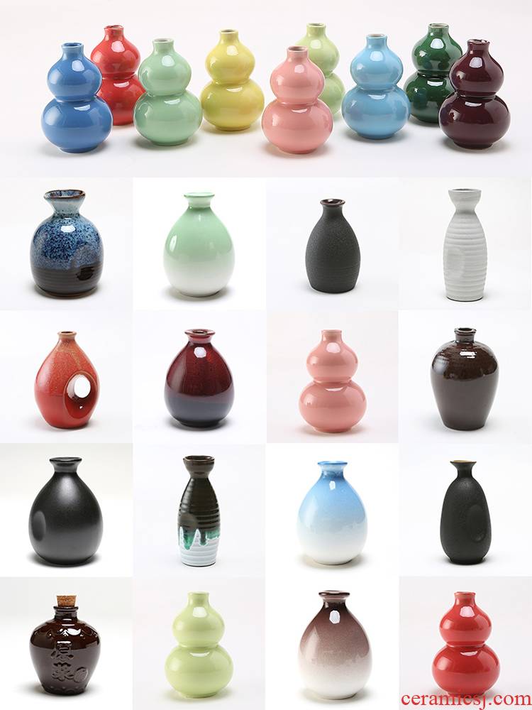 The ancient garden of 232 half a kilo to earthenware jar flask archaize ceramic decoration with Japanese empty wine bottles