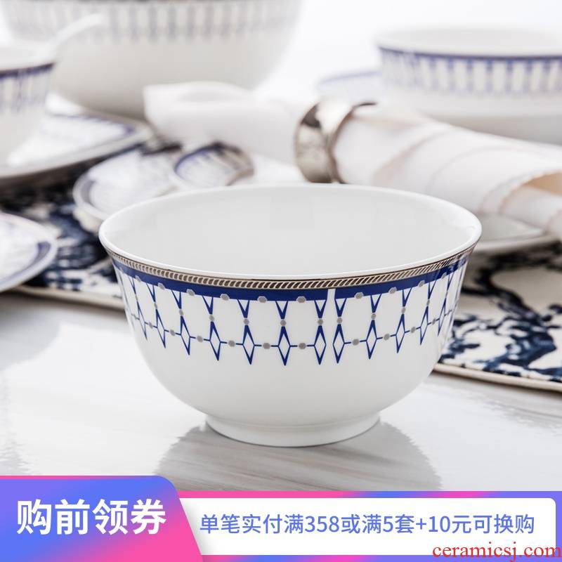 Ronda about ipads bowls of rice bowl bowl rainbow such use simple ceramic bowl European household new tableware JianGe move