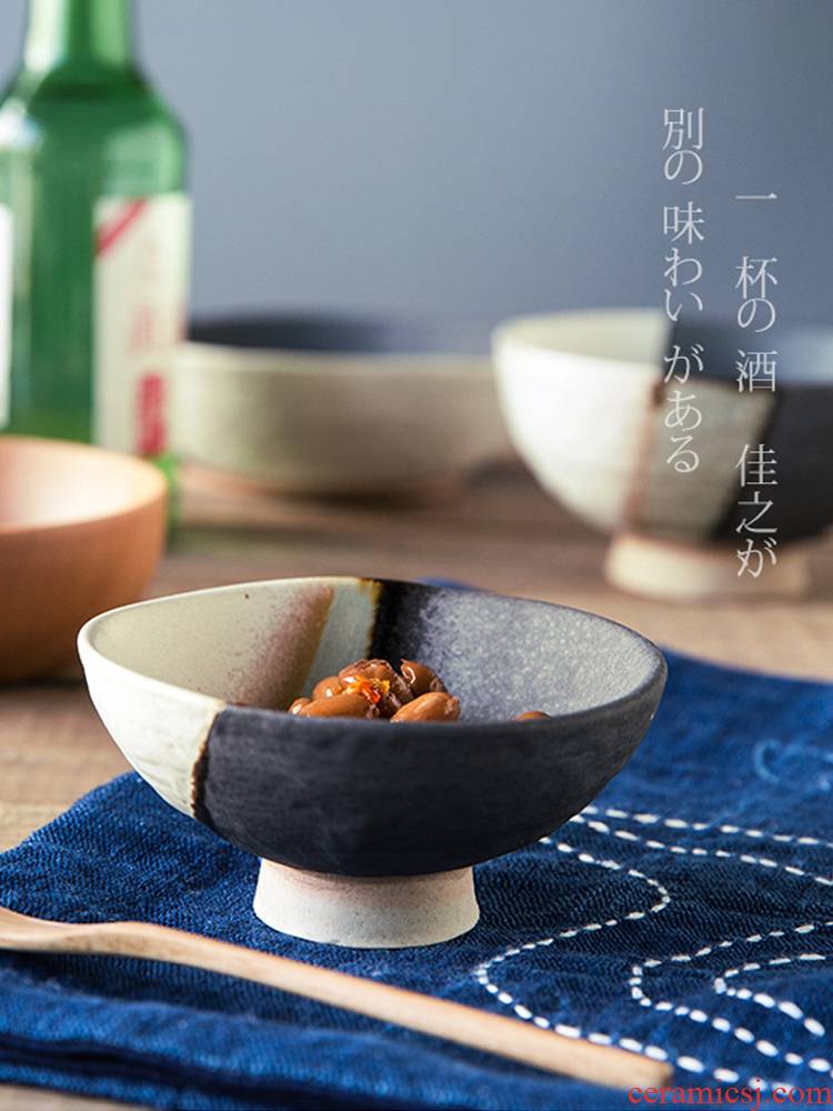 Asakusa Japanese sand and wind mill move to restore ancient ways small household coarse ceramic bowl bowl bowl of sauce juice cup noodles bowl of tableware