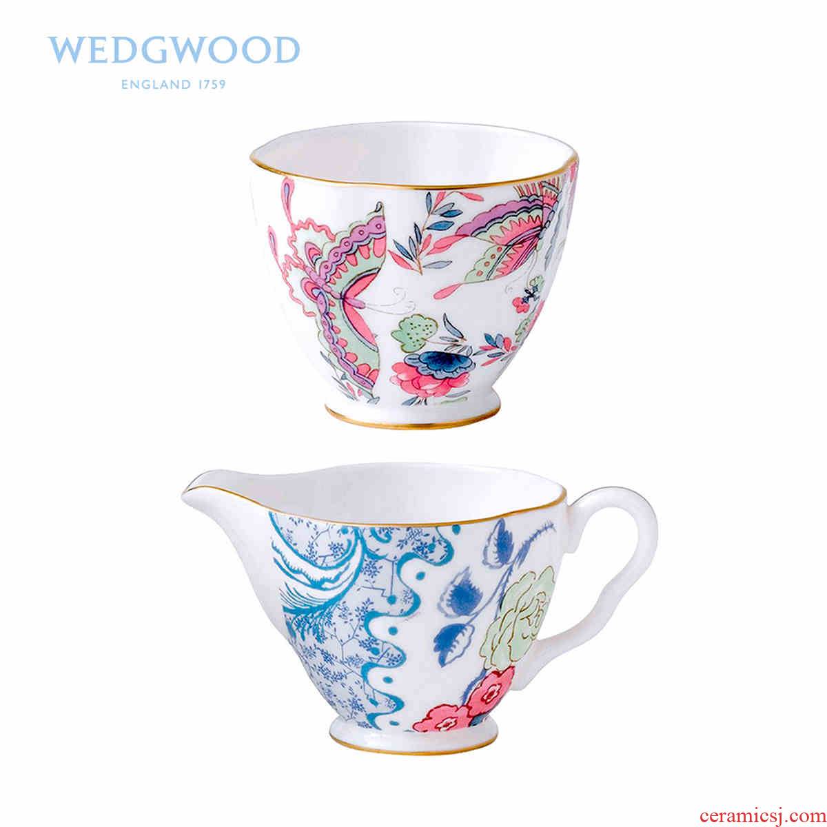 Wedgwood waterford Wedgwood Butterfly Bloom recent ipads China coffee milk sugar cylinder cylinder suits for