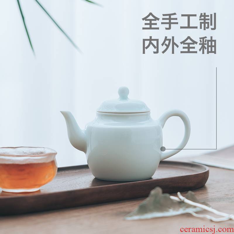 All made in jingdezhen glaze palace DengHu pure manual contracted large teapot ultimately responds kungfu tea set the teapot