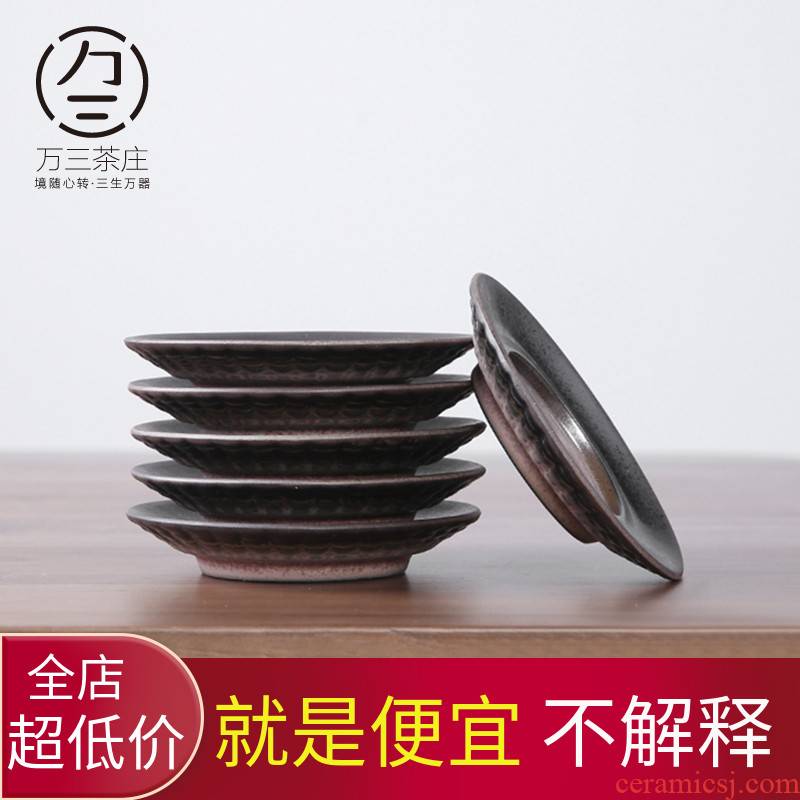 Three thousand tea ceramic cup mat kung fu tea accessories teapot tea accessories pot pad insulation against the hot pad saucer