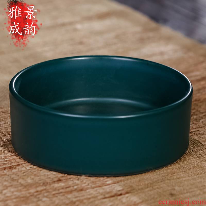 Jingdezhen ceramic furnishing articles writing brush washer from household act the role ofing is tasted archaize ceramic creative decorations sitting room decoration arts and crafts