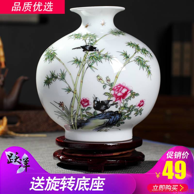 Creative vase furnishing articles sitting room flower arrangement of jingdezhen ceramics dried flowers white ins small wind home decoration arts and crafts
