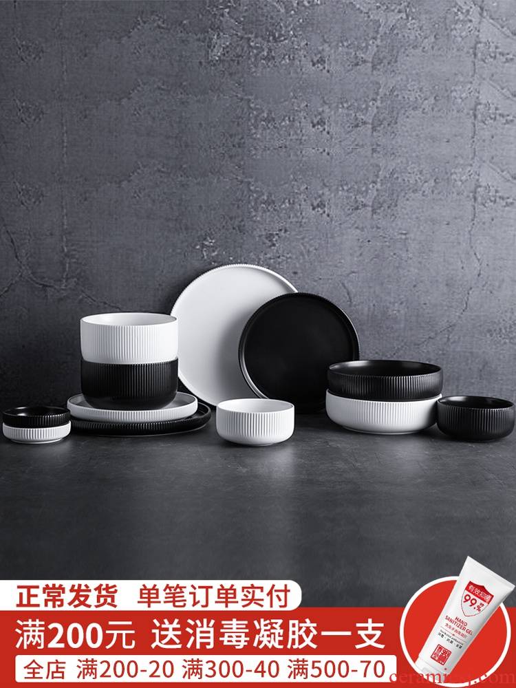 Jian Lin, Nordic ceramic dishes suit household porcelain western housewarming gifts home dinner cruise