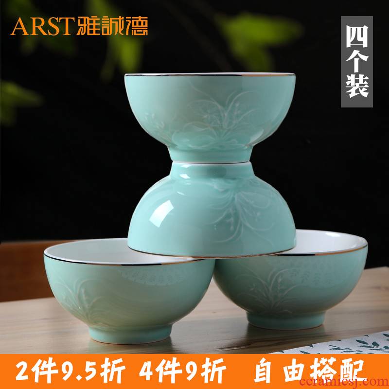 Ya cheng DE Japanese household portfolio large bowl rainbow such use creative ceramic noodles dishes dish set tableware
