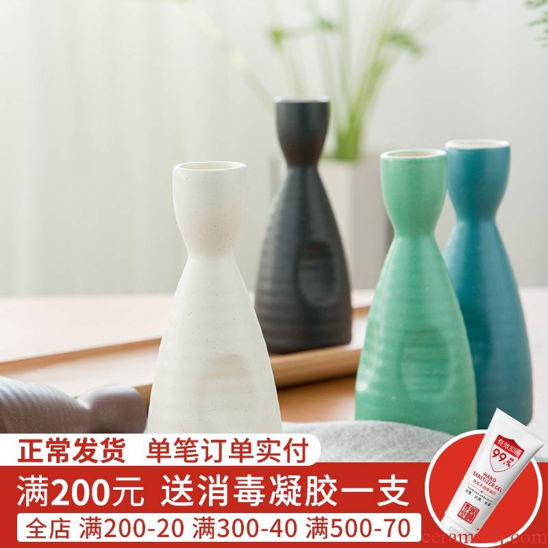 Jian Lin creative Japanese the qing hip hand made and wind porcelain flask wine bottle points home in northern Europe