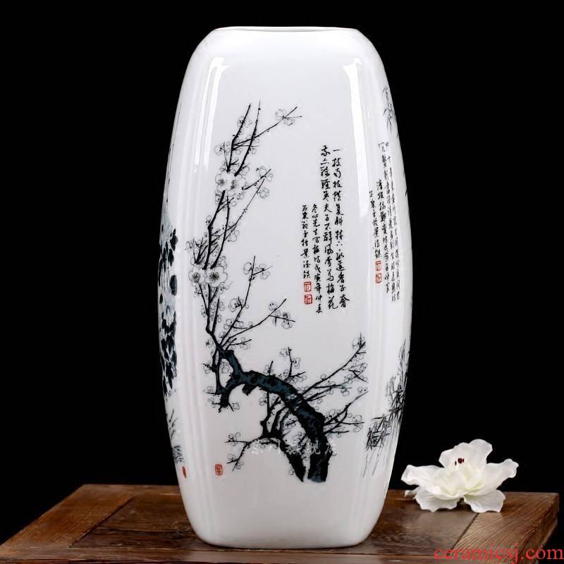 By patterns and floret bottle of jingdezhen ceramics flower home mesa of I sitting room adornment is placed