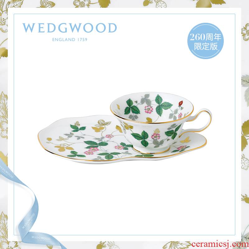 WEDGWOOD 260th anniversary limited edition 】 【 waterford WEDGWOOD ribbon golden strawberry ipads porcelain the hostess cupcake flowers cup dish