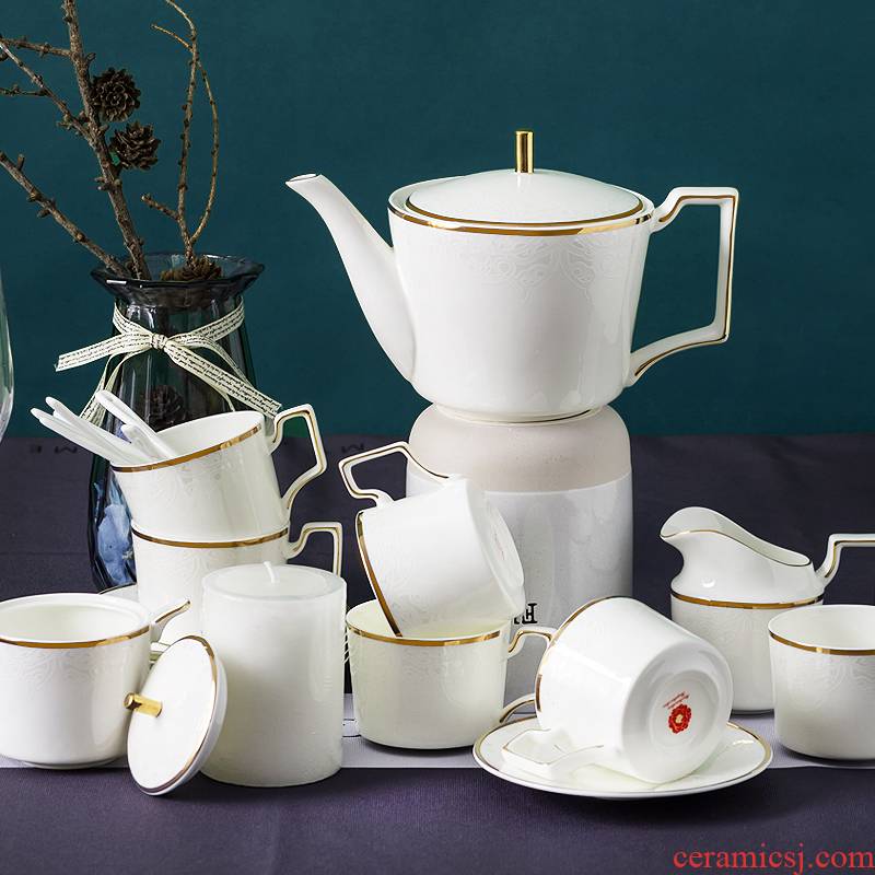 Ipads China continental palace coffee cups and saucers suit high - end key-2 luxury home in the afternoon tea tea set porcelain coffeepot apparatus