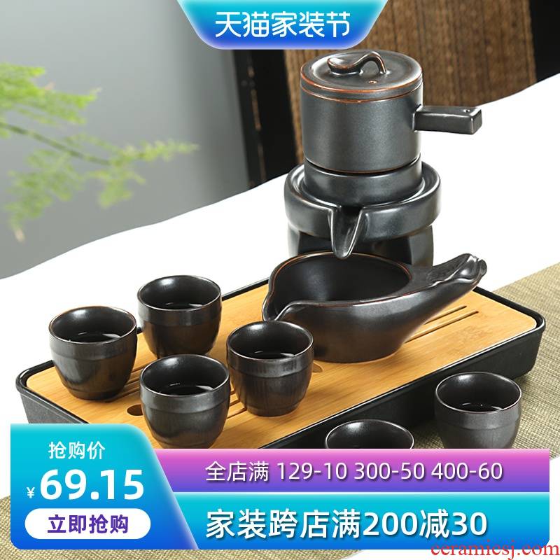 Fit Is Yang automatic tea set lazy household creativity prevent hot vintage of a complete set of ceramic tea