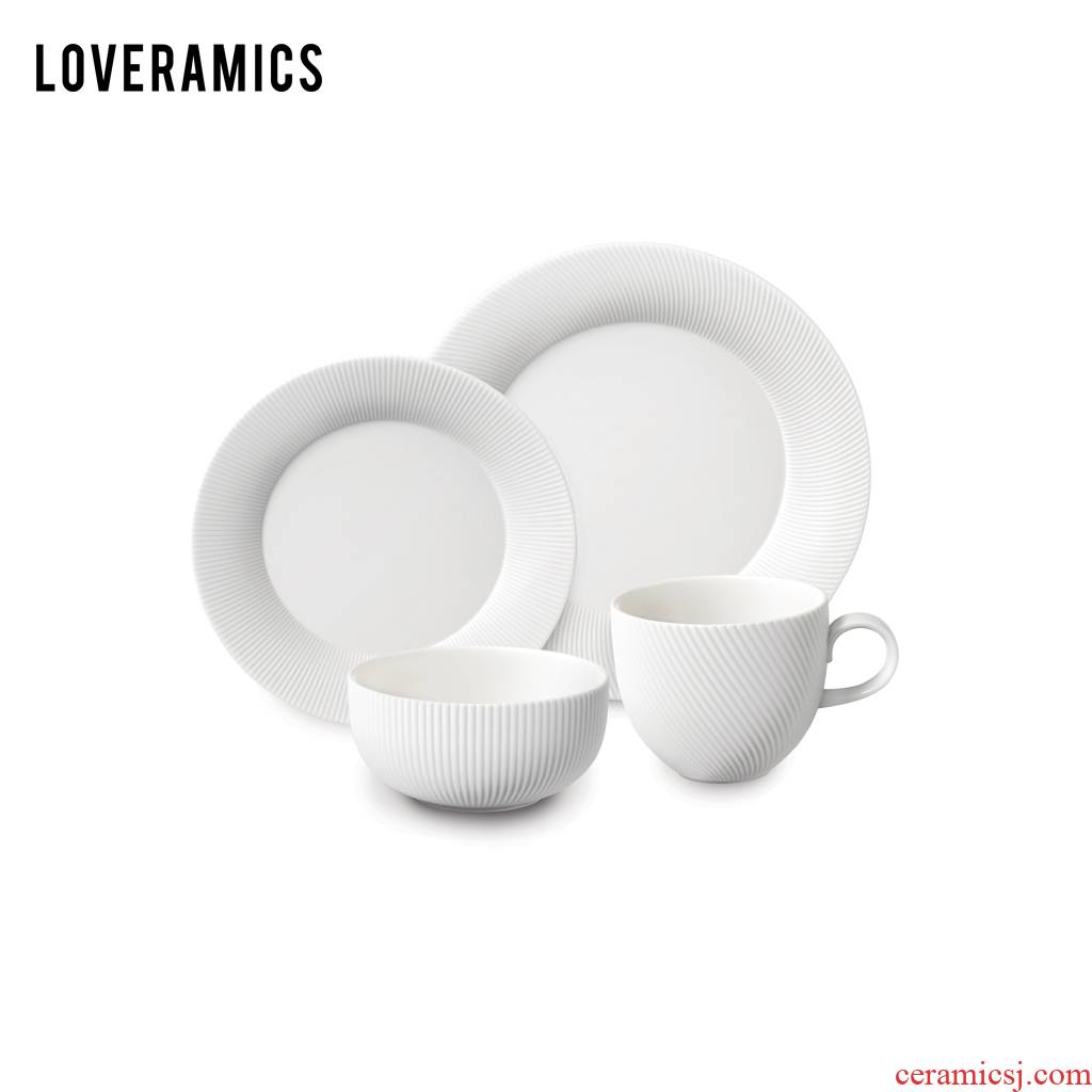 Loveramics love Mrs White jade ipads porcelain household utensils dishes suit western - style 16 sets