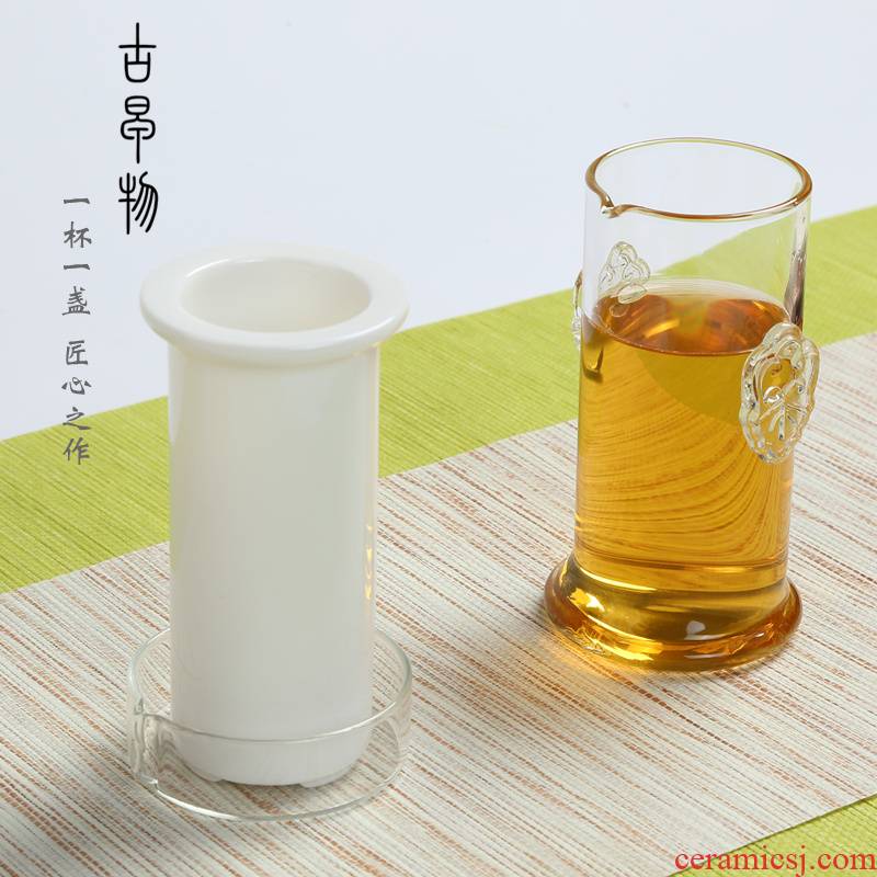 Your up heat - resistant glass tea tea with kung fu teapot suet white jade ceramic filter with tea, a cup of green tea