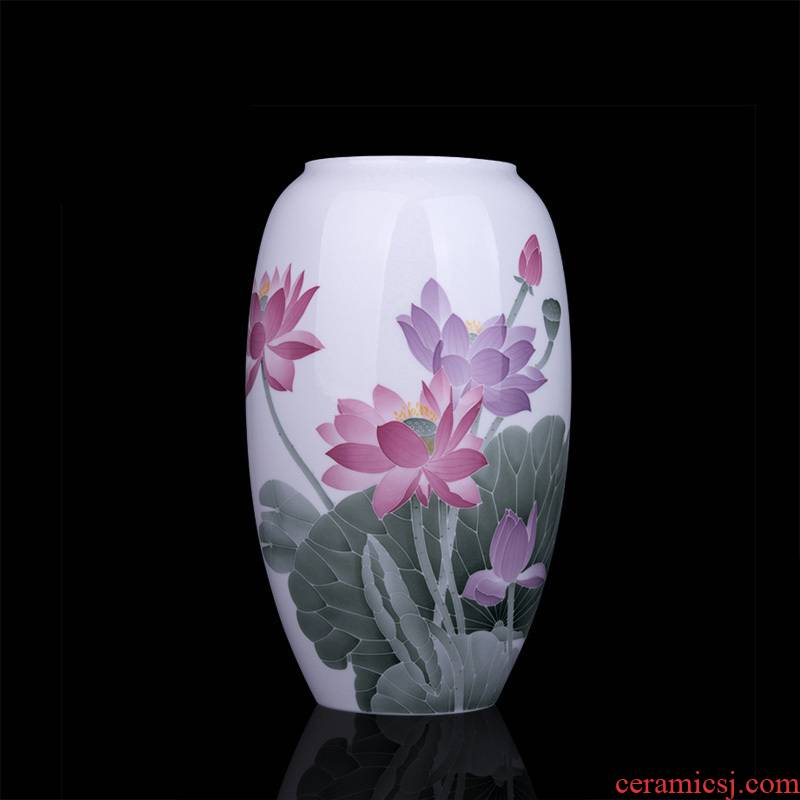 Liling porcelain vase hand - made works in ceramic vases, new Chinese style mesa, vases, business gifts