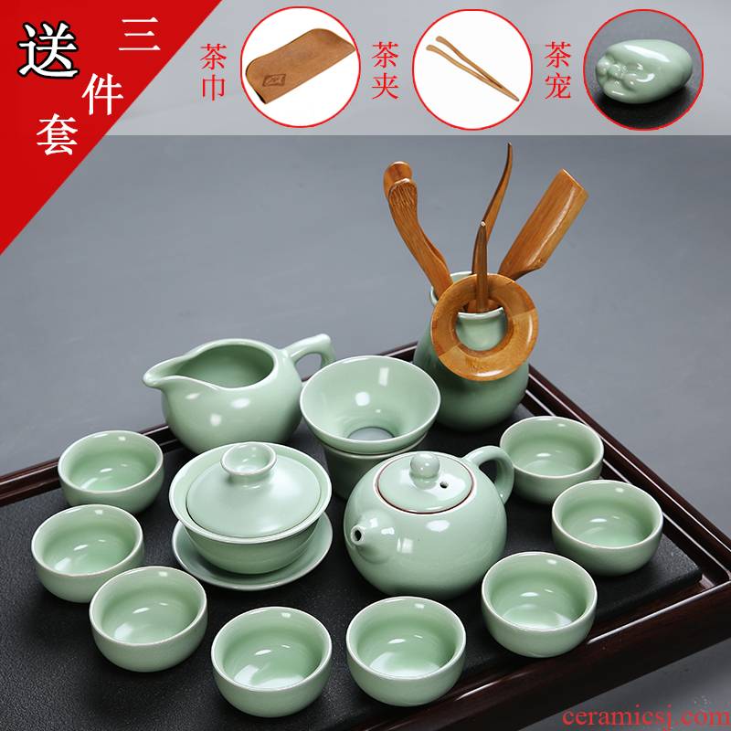 Dragon invertors your up kung fu tea set ceramic tea set your porcelain of a complete set of open tureen teapot teacup household