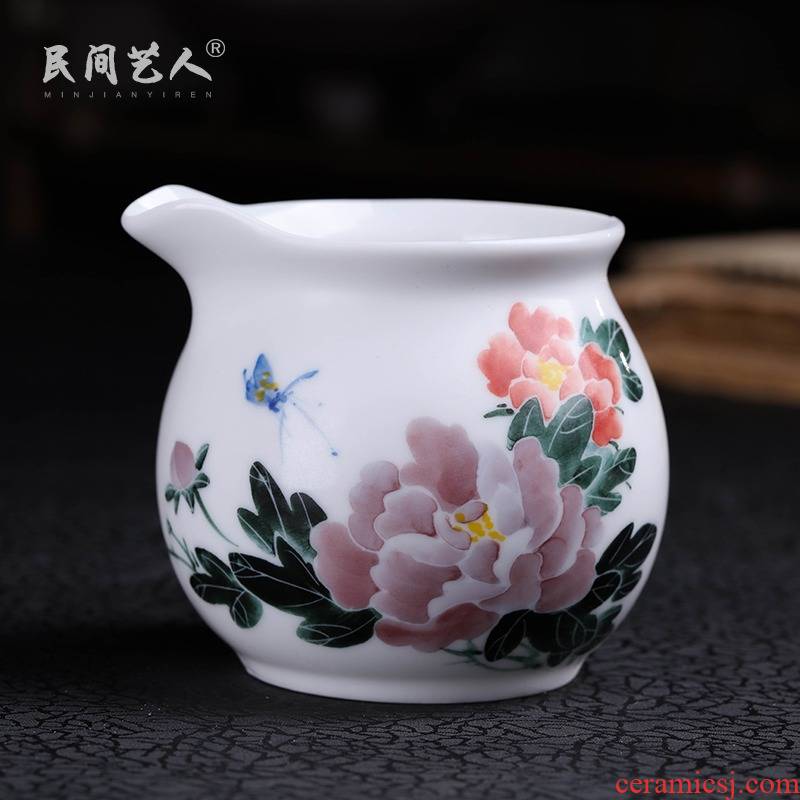 Jingdezhen ceramic fair keller hand - made under glaze color tea kung fu tea tea and a cup and cup filter