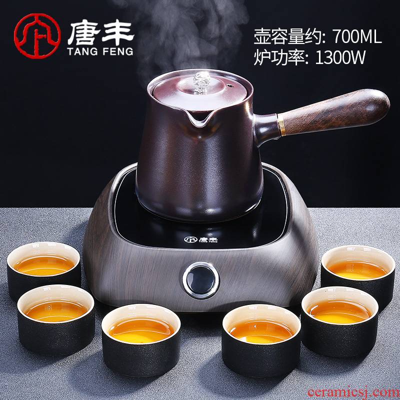 Tang Feng electric TaoLu household electric kettle black tea boiled tea ware Japanese side boil pot of tea ware ceramic teapot