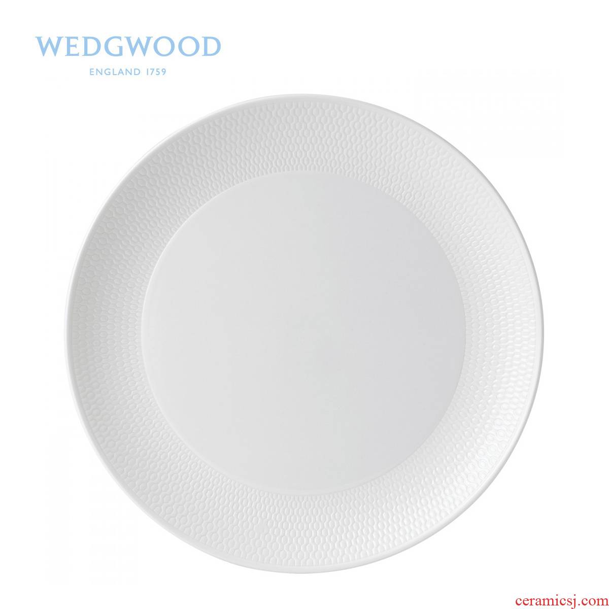 Wedgwood waterford Wedgwood Gio honeycomb 27.5 cm series flat single ipads porcelain steak plate/dessert plate