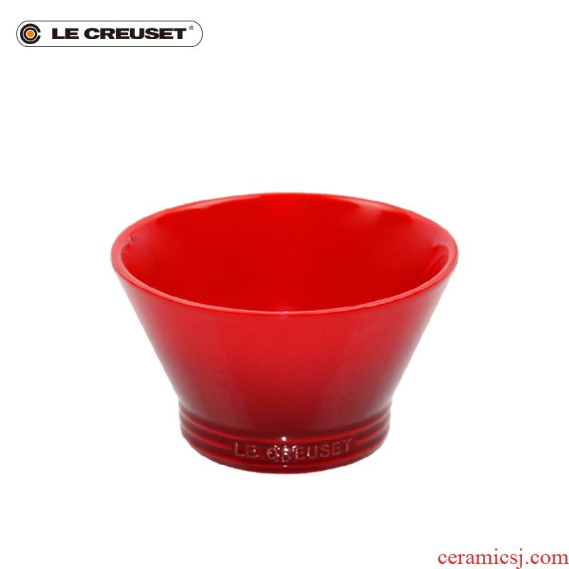 France 's LE CREUSET cool color stoneware 14.5 cm and wind restoring ancient ways large bowl of northern such as soup bowl v - shaped
