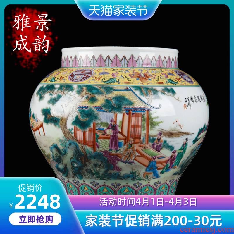 Jingdezhen ceramic new sitting room of Chinese style household furnishing articles I and contracted porcelain vase decorations decoration