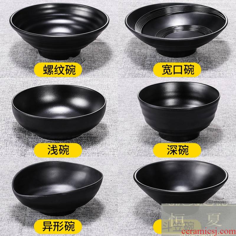 Black melamine la rainbow such as bowl ltd. Japanese malatang plastic special soup bowl tile - like hat to instant noodles bowl of such shop