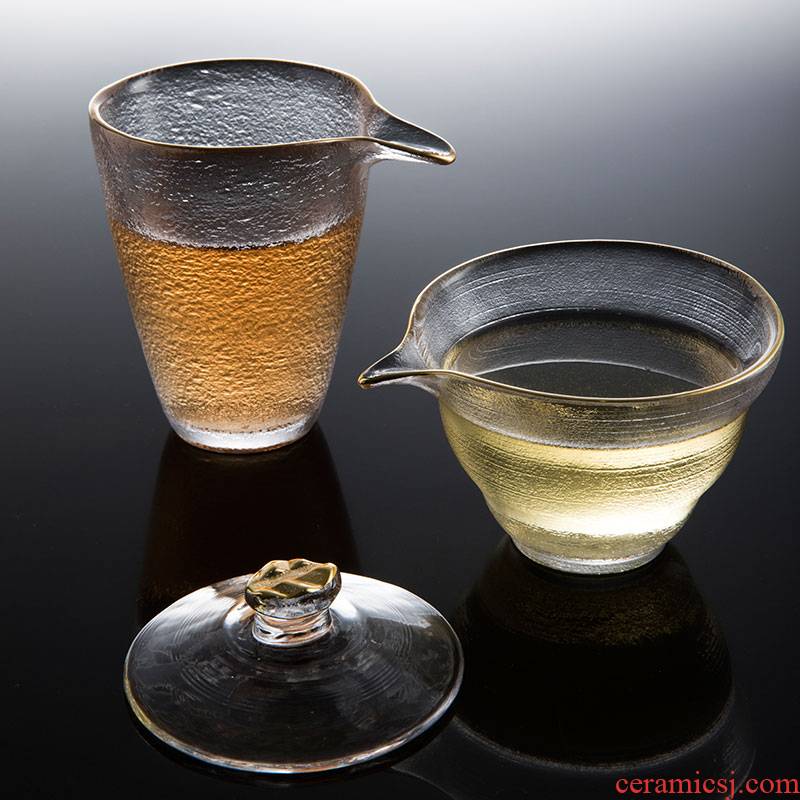 TaoDian heat - resistant glass tea set fair keller kung fu tea cups with transparent crystal glass