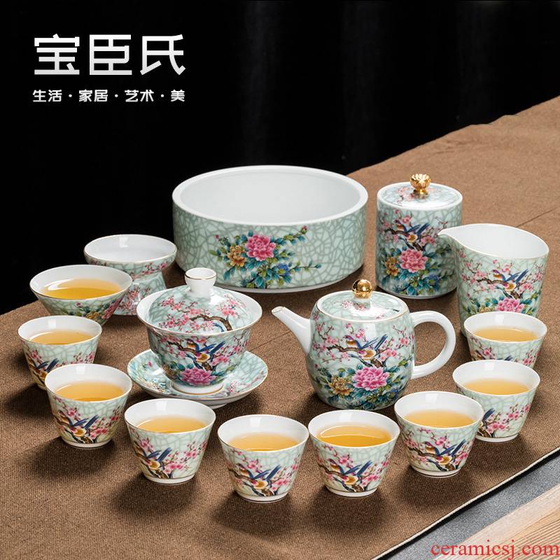 Only three tureen suit ceramic cups kung fu tea set home a single large teapot tea tea bowl