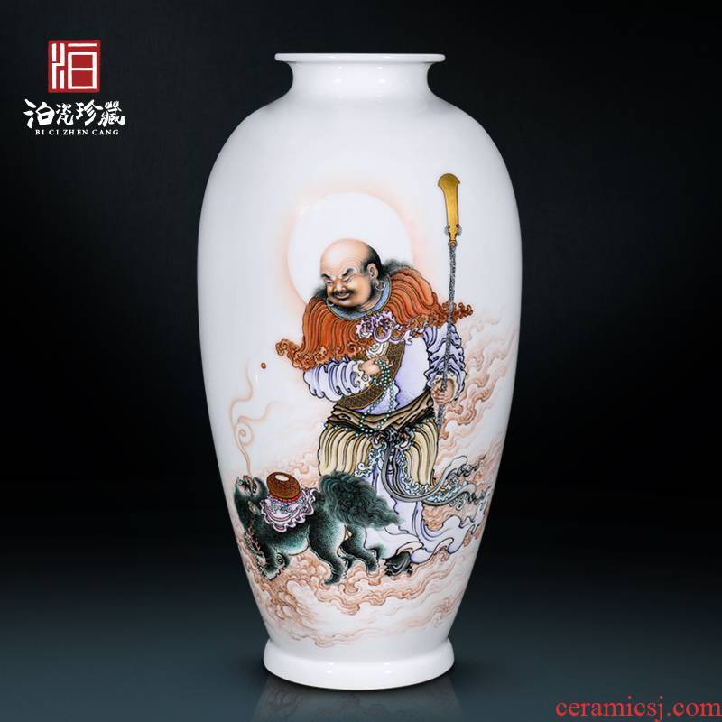 Jingdezhen ceramics hand - made lohan decoration as the new Chinese style household vase sitting room collection furnishing articles