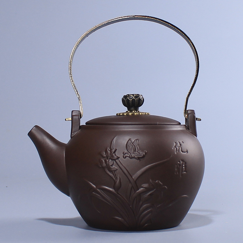 Ceramic tea pot - kung fu tea tea single pot of Ceramic teapot Japanese household small filter tea in use