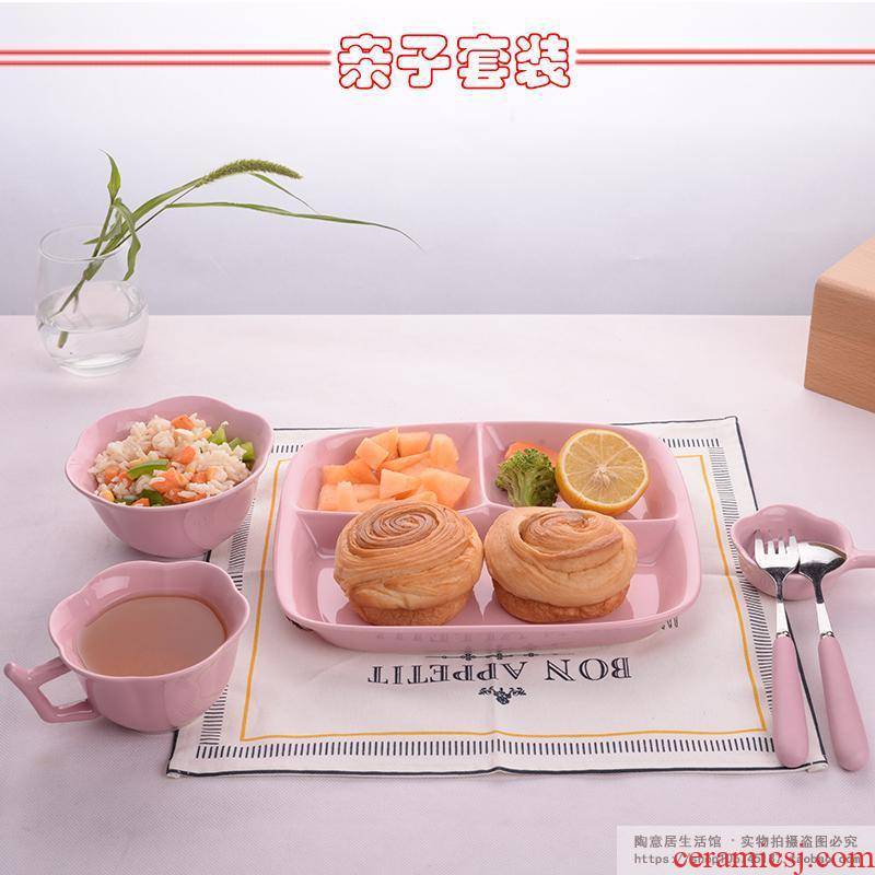 Nordic creative ceramic plate particulary if plate plate fast frame FanPan porcelain tableware combination package mail package