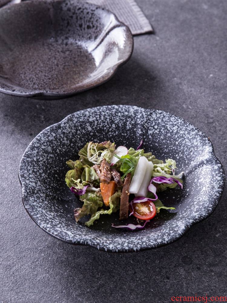 European restaurant tableware creative ceramic soup plate pattern plate of deep shallow dish salad bowl bowl dish dish home plate