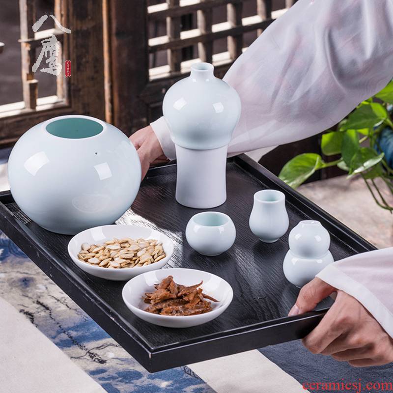 Wine temperature hot hip household of Chinese style hot warm yellow rice Wine Wine Wine pot liquor points of jingdezhen ceramic Wine suits for