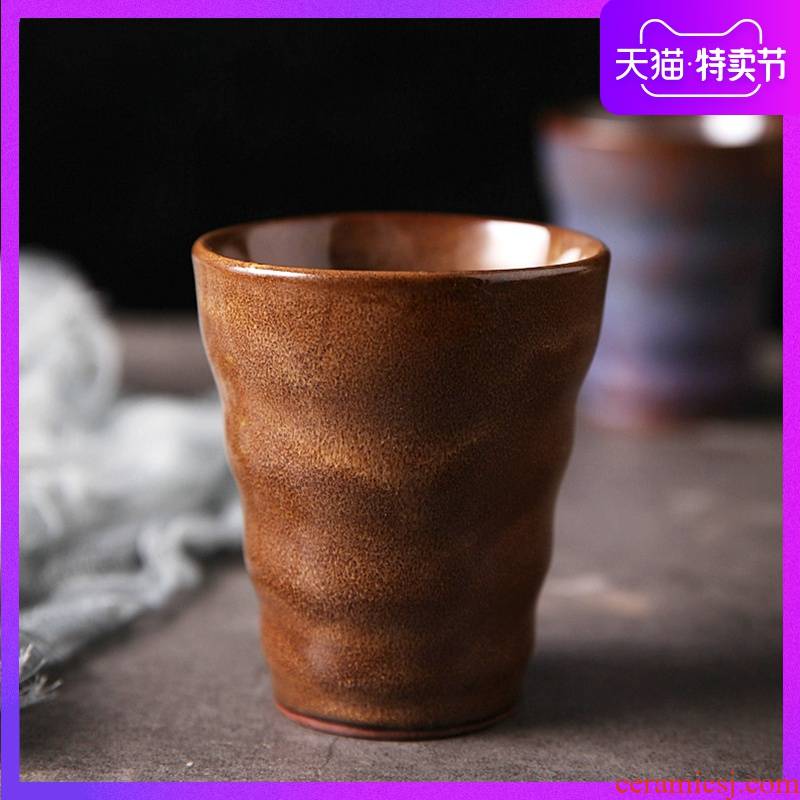 Variable glaze large - sized purple kung fu tea cups personal master sample tea cup single cup of tea light purple sand cup bowl cups