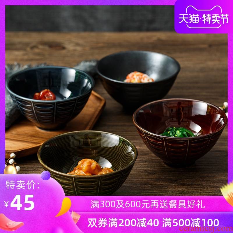 The Import to restore ancient ways round bowl ceramic bowl household bowls ceramic bowl individuality creative deep bowl bowl a single thin at your job