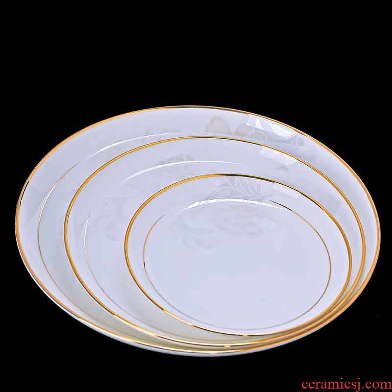 Europe type style dishes suit household jingdezhen ceramic dishes spoon combination of high - grade ipads China tableware in up phnom penh