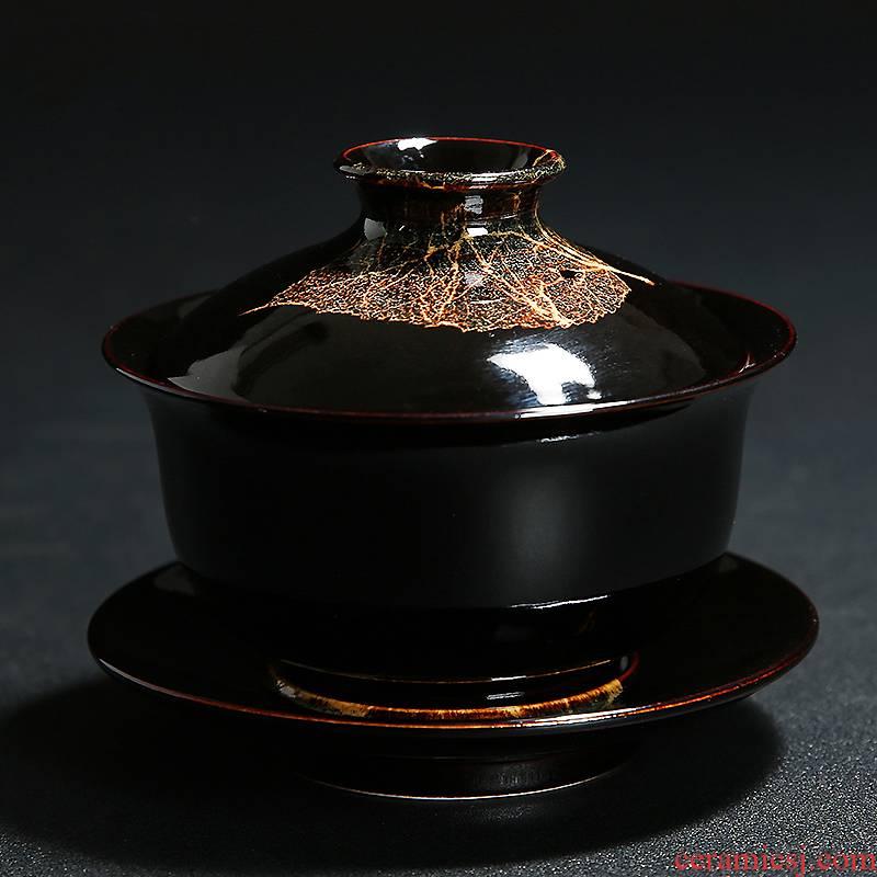 Ceramic checking konoha temmoku lamp that variable kung fu tea set large tea bowl three tureen tea light cups