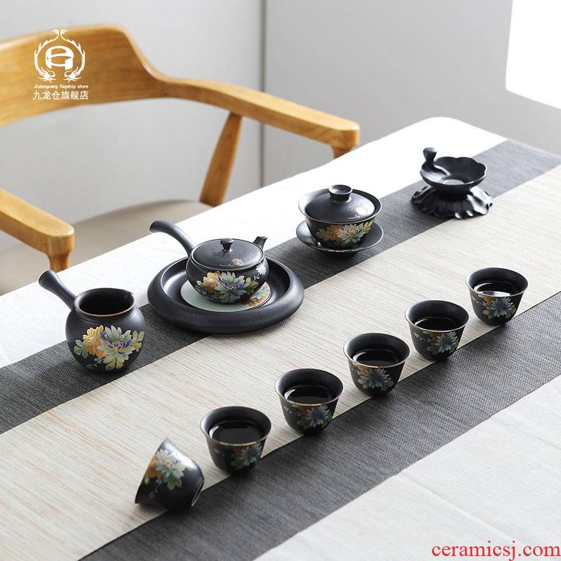 DH jingdezhen ceramic kung fu tea set home home sitting room restoring ancient ways antique tea mercifully tea pot of tea