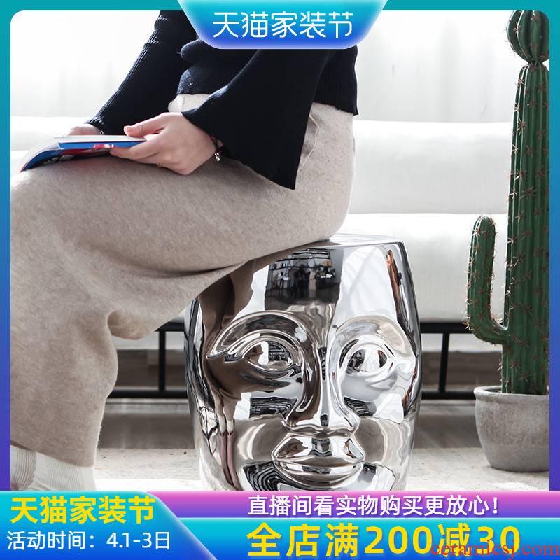 Jingdezhen ceramic creative new Chinese style who furnishing articles sitting room, dining - room hotel villa in shoes who silver dressing who