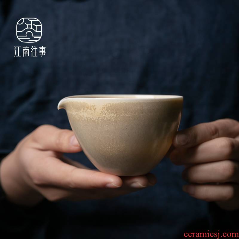 Jiangnan past points fair keller of tea ware ceramic checking firewood kunfu tea tea tea cup and a cup of tea sea