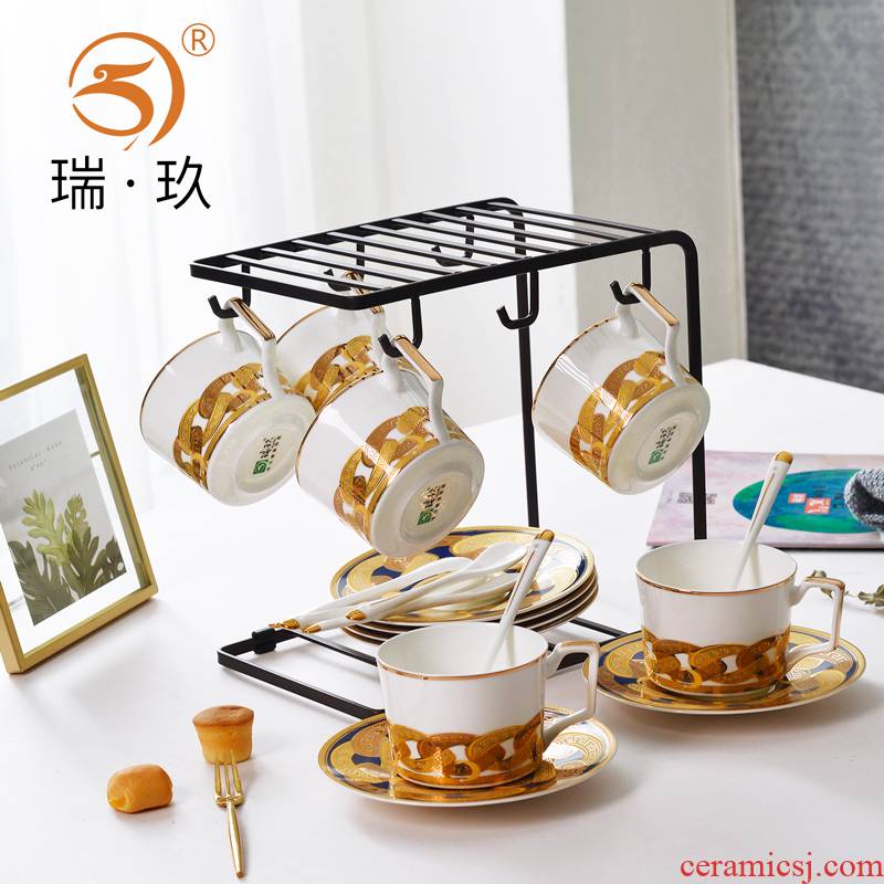 The Six sets of ipads China coffee cups and saucers up phnom penh ipads porcelain ceramic coffee set with domestic ltd. atmosphere cups to send a spoon
