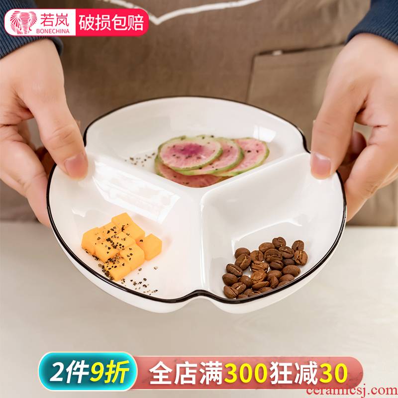 Creative ceramic disc good - & web celebrity snack plate alien home plate of northern western food steak plate breakfast dishes