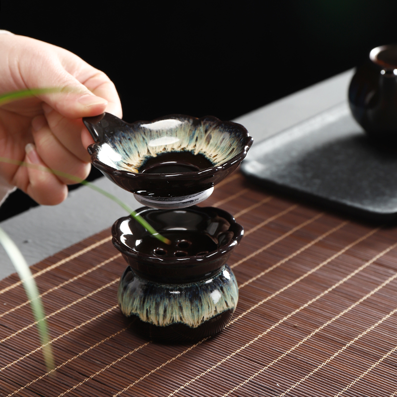Have light thus variable slip through tea filter kung fu tea set ceramic tea set with parts hot creative tea strainer