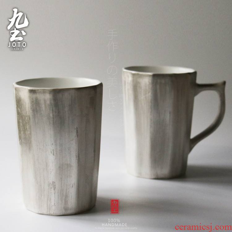 About Nine soil checking silver colored glaze keller move Japanese ando traditional ceramic cup Oriental zen ceramic cup
