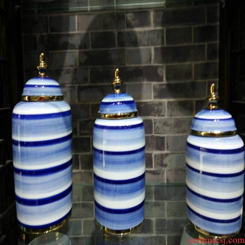 Jingdezhen porcelain furnishing articles 980 blue 2 piece