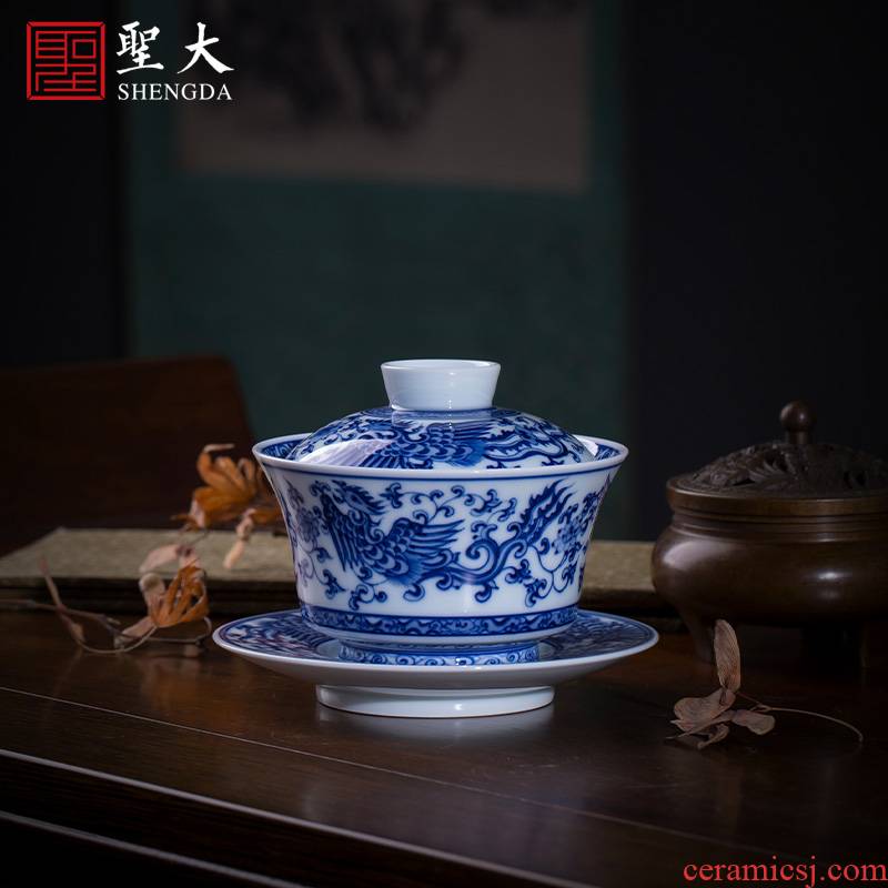 St large ceramic three tureen hand - made porcelain cups around branch real talent grain tea bowl full manual of jingdezhen tea service