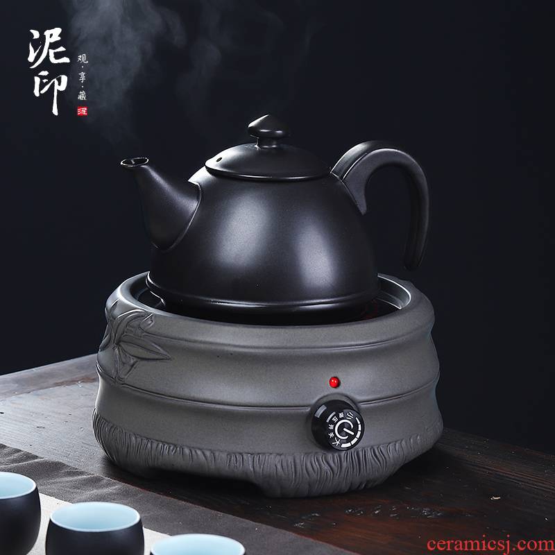 Mud printing office boiled tea an artifact small household electric TaoLu boiled tea tea stove automatic tea set the kettle